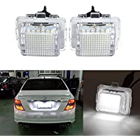 Ricoy Canbus - Luz LED para matrícula- compatible con Mercedes W204 (5D) W221 W212 C216 C207 C E S CL clase- color…
